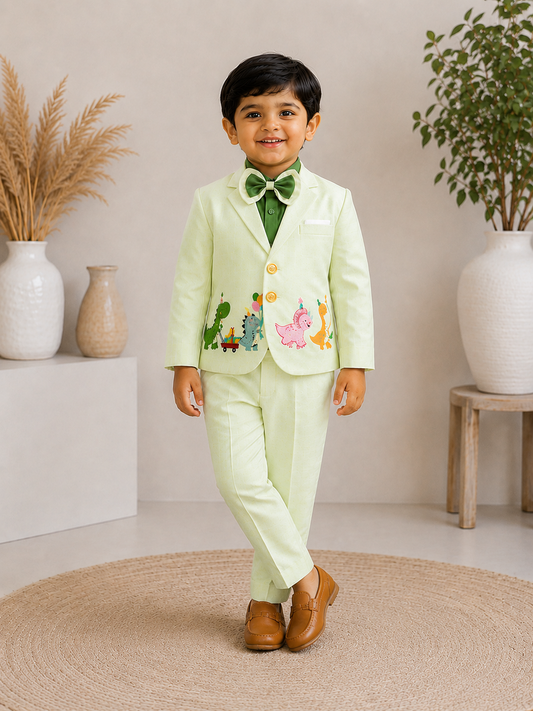 Little Dino Party Blazer Set
