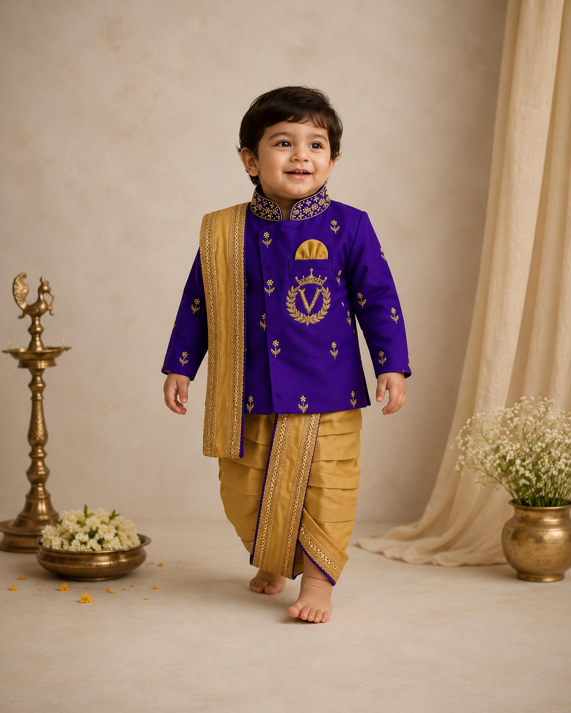 Traditional Kurta Dhoti Set