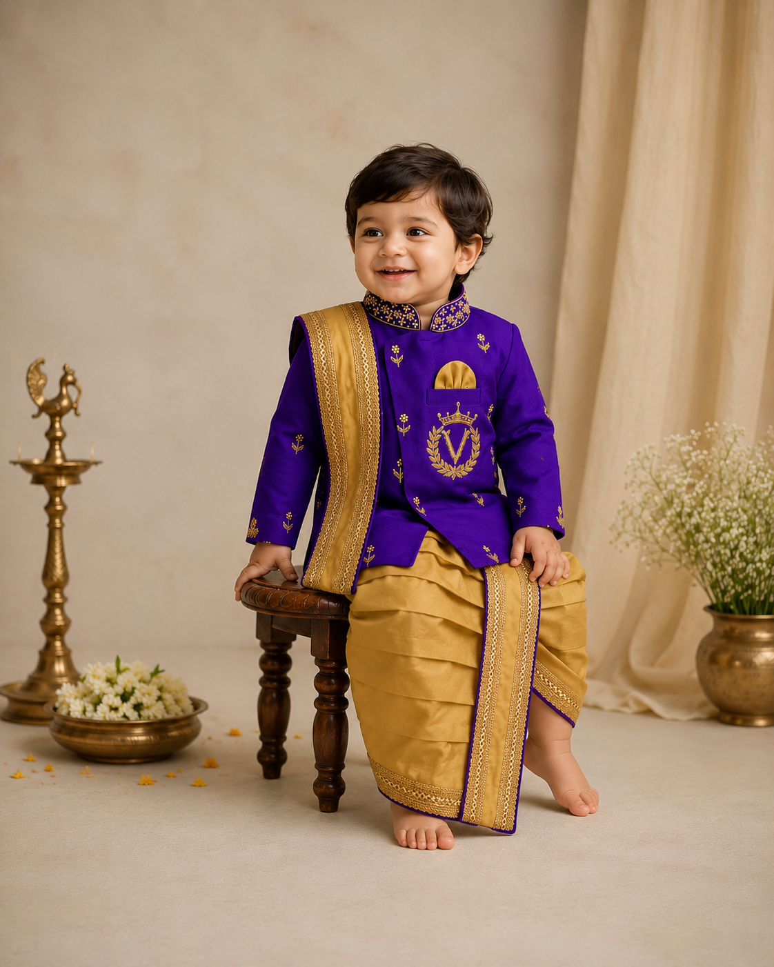 Traditional Kurta Dhoti Set