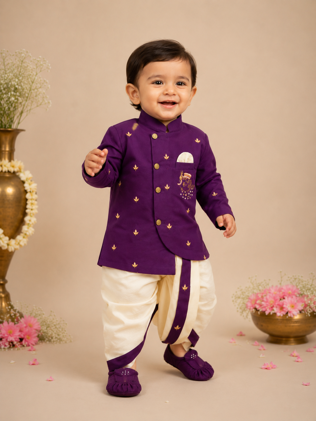 Little Krishna Dhoti Set