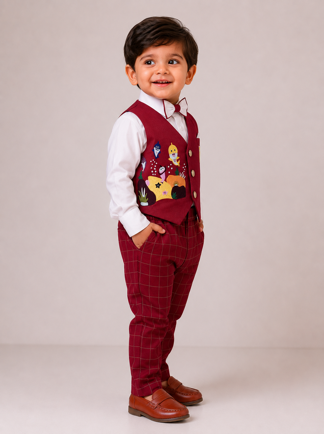 Little Shark Waistcoat Set
