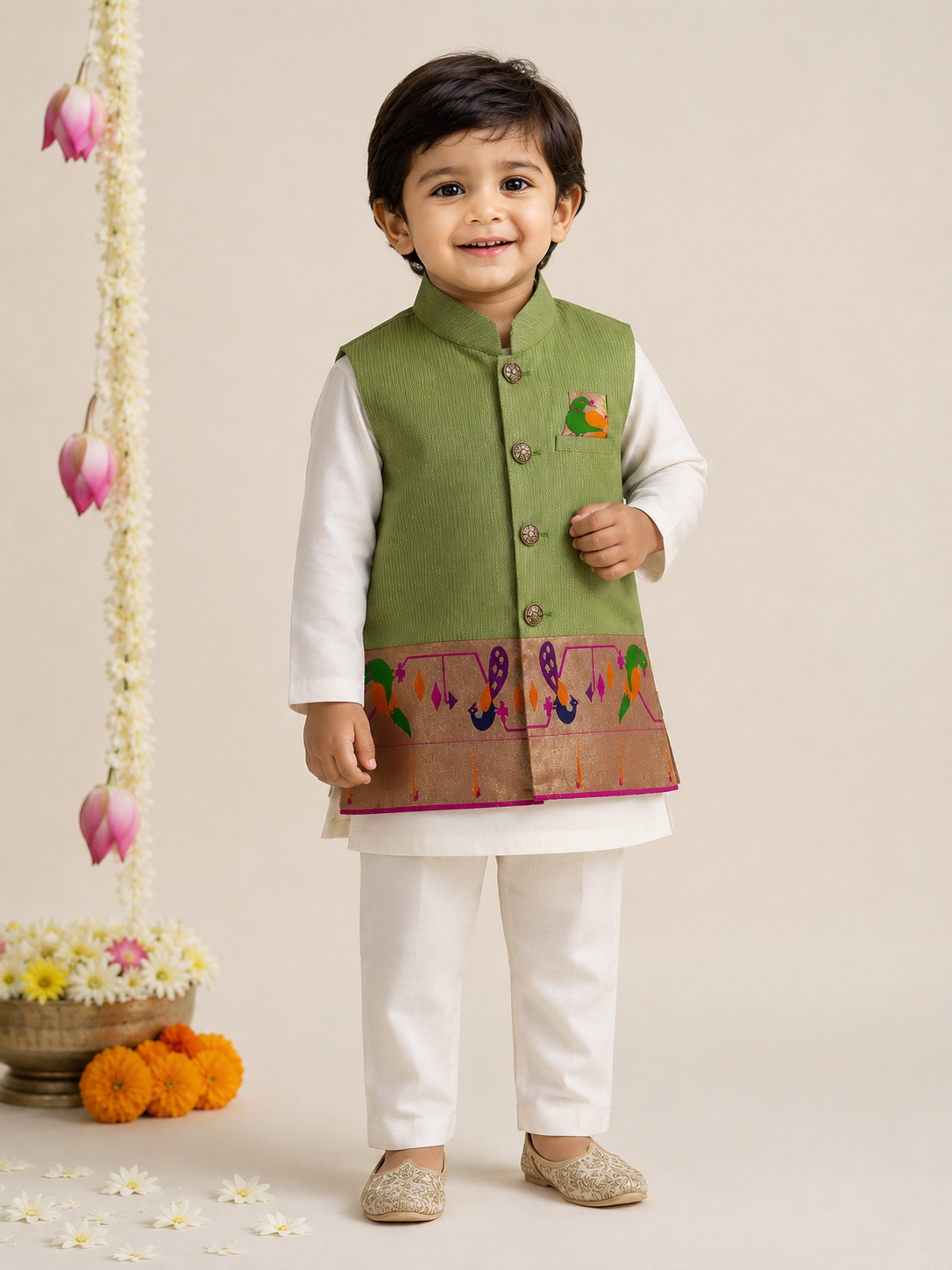 Paithani Kurta Set