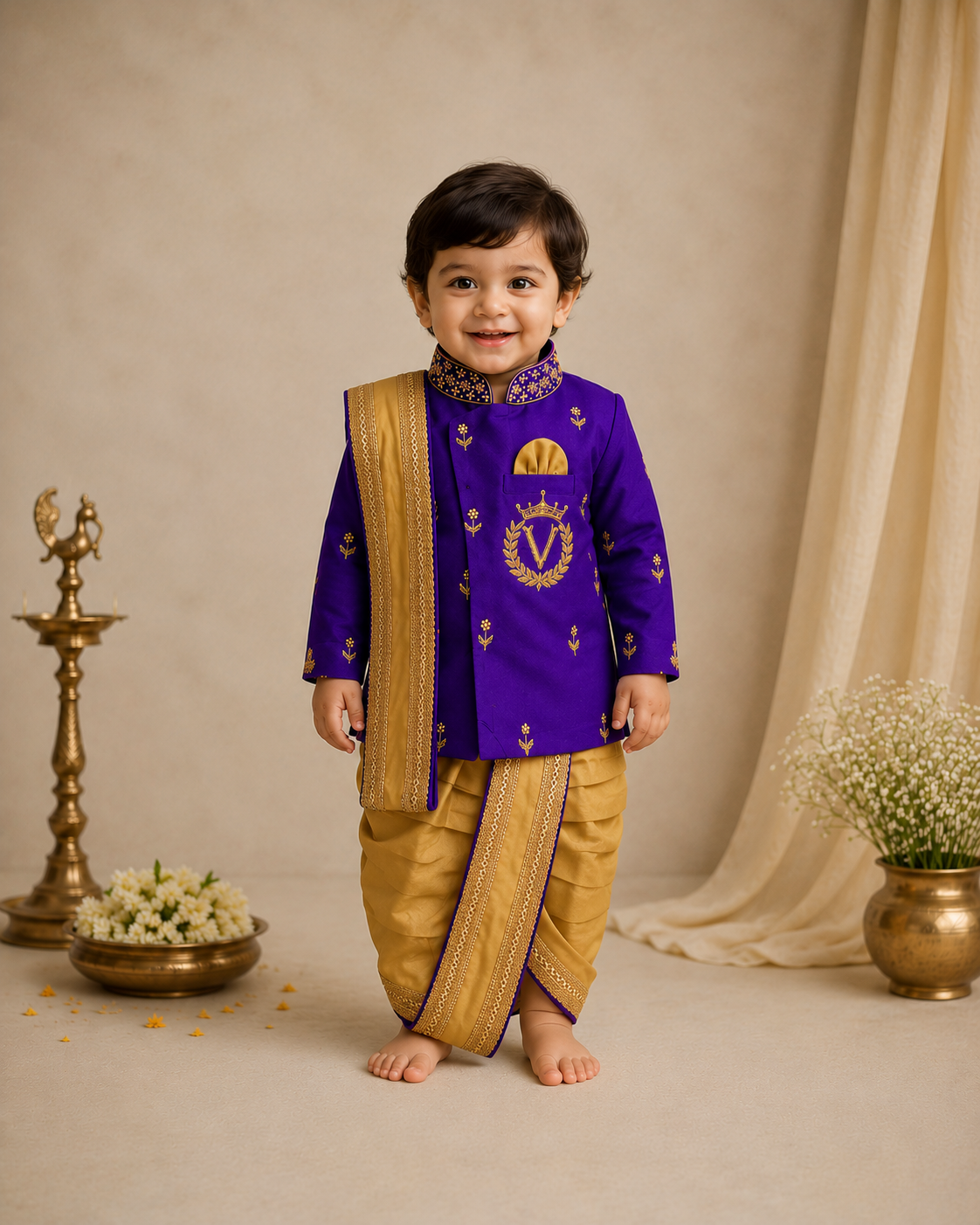 Traditional Kurta Dhoti Set
