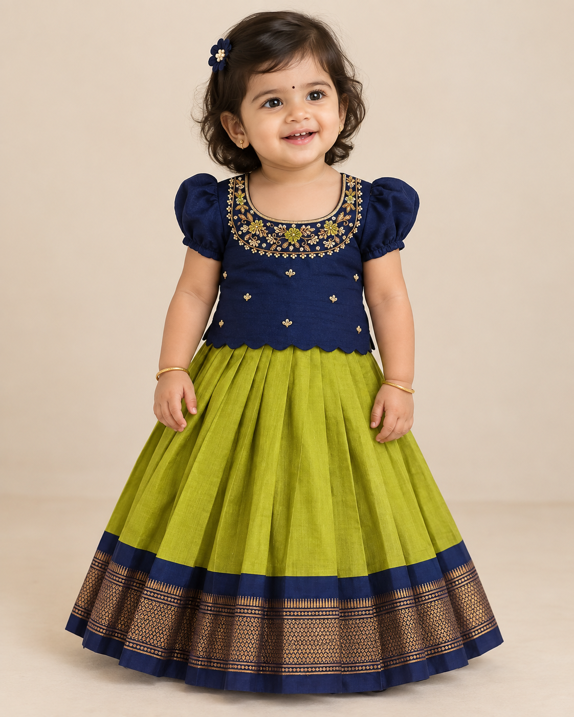Lime Green Lehenga Set