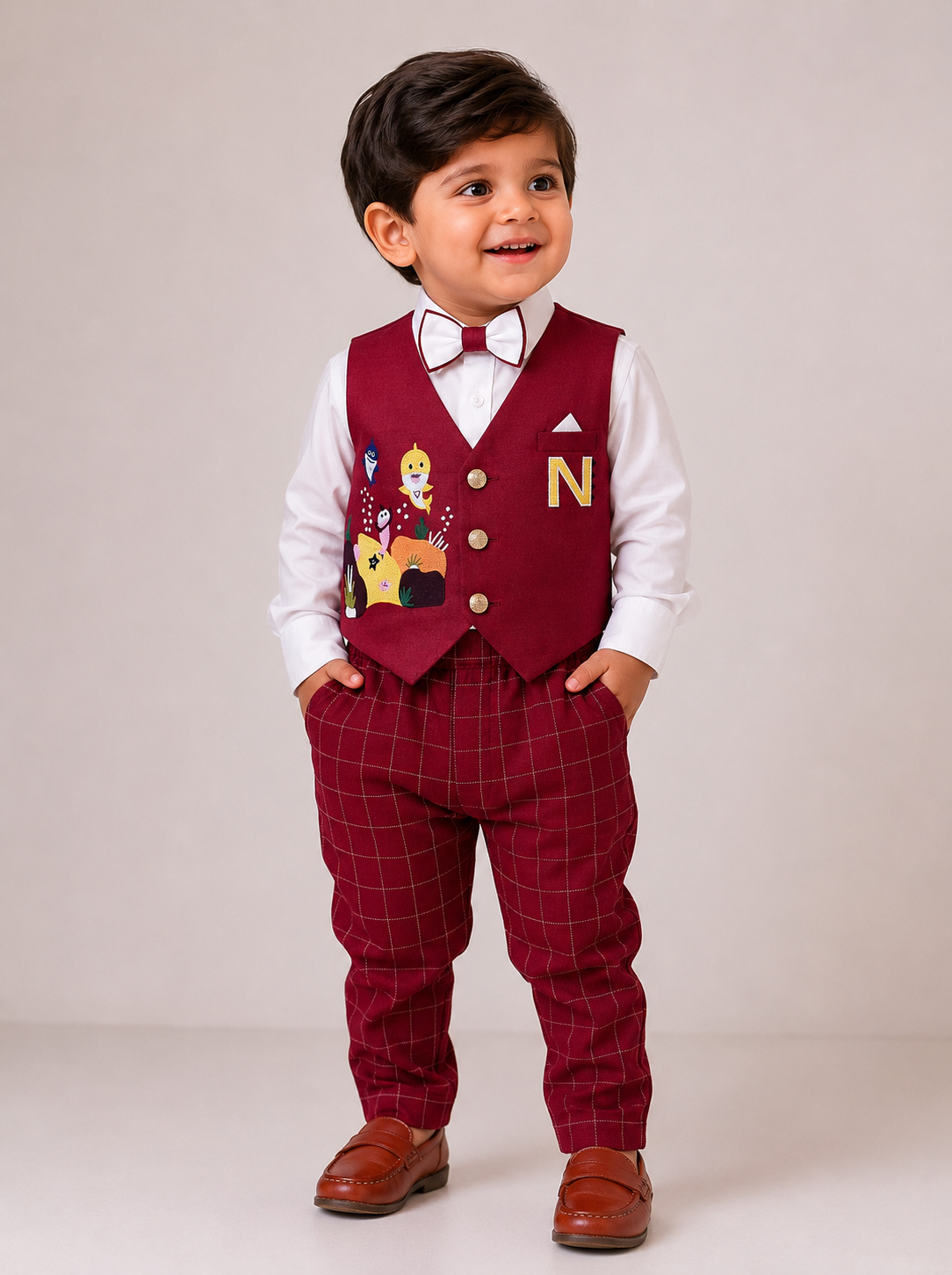 Little Shark Waistcoat Set